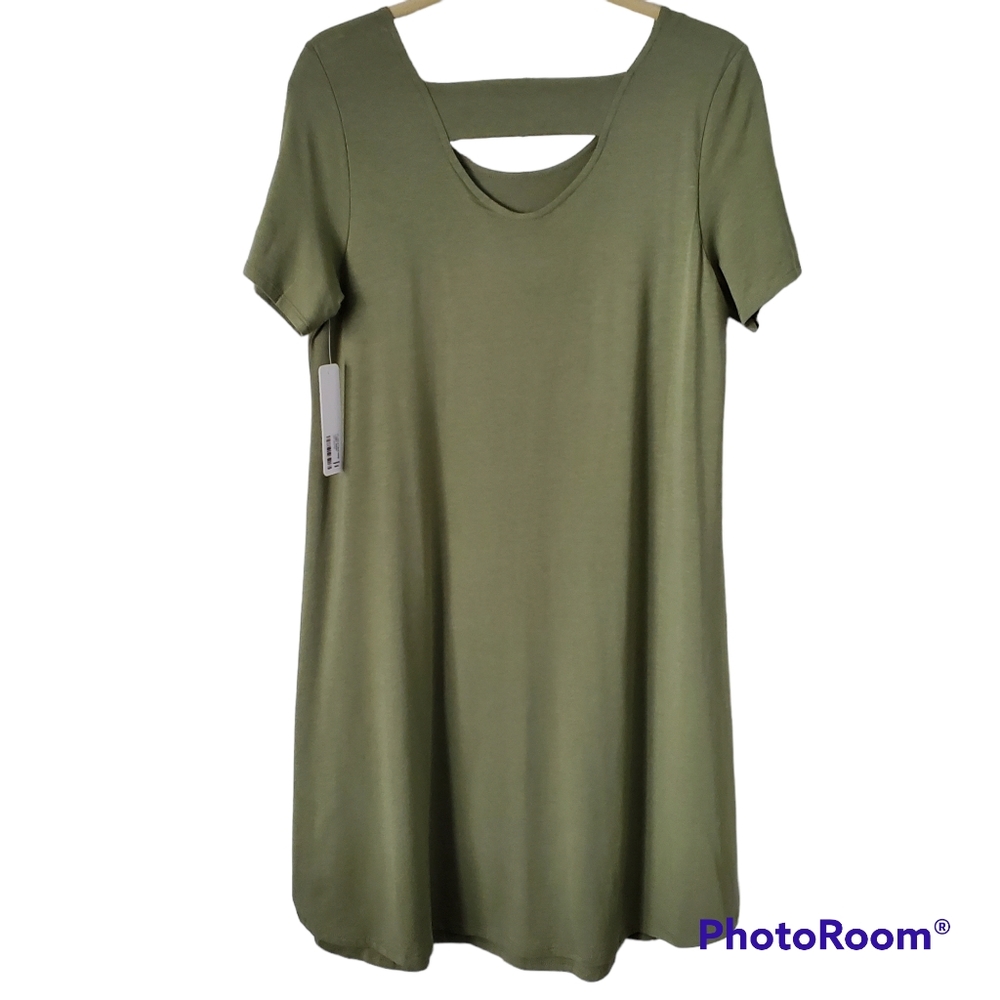Soft Surroundings Women Camille T-Shirt Dress Size Petite Medium - Picture 4 of 8